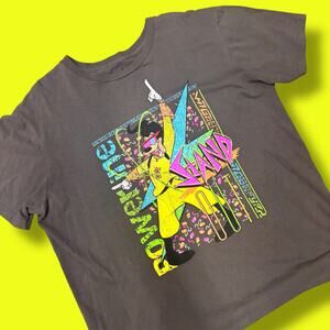 Disney A Goofy Movie Stand Out T-Shirt Size 2XL Gray Neon Retro Powerline 2018